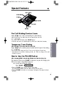 Preview for 21 page of Panasonic KX-T2375SUW Operating Instructions Manual