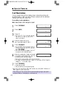 Preview for 26 page of Panasonic KX-T2375SUW Operating Instructions Manual