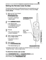 Preview for 45 page of Panasonic KX-T4450-B Operating Instructions Manual