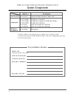 Preview for 2 page of Panasonic KX-TA30820B User Manual