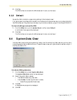 Preview for 117 page of Panasonic KX-TA82483 - Expansion Cards Programming Manual