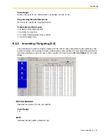 Preview for 181 page of Panasonic KX-TA82483 - Expansion Cards Programming Manual