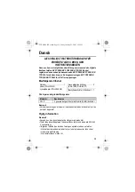 Preview for 39 page of Panasonic KX-TCA130EX Operating Instructions Manual