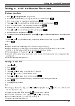 Preview for 47 page of Panasonic KX-TCA185 Operating Instructions Manual