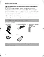 Preview for 2 page of Panasonic KX-TCD410AL Operating Instructions Manual