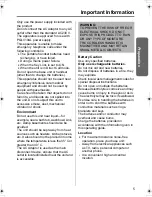 Preview for 5 page of Panasonic KX-TCD410AL Operating Instructions Manual