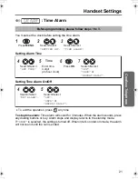 Preview for 21 page of Panasonic KX-TCD410AL Operating Instructions Manual