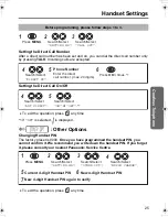 Preview for 25 page of Panasonic KX-TCD410AL Operating Instructions Manual