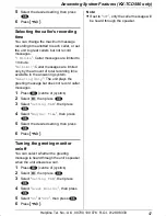 Preview for 47 page of Panasonic KX-TCD560 Operating Instructions Manual