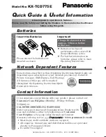 Preview for 57 page of Panasonic KX-TCD775E Operating Instructions Manual