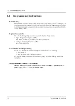 Preview for 10 page of Panasonic KX-TD1232JT Programming Manual