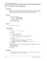 Preview for 196 page of Panasonic KX-TD816 Programming Manual