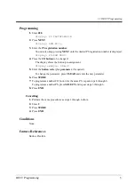 Preview for 5 page of Panasonic KX-TD816JT Programming Manual