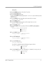 Preview for 11 page of Panasonic KX-TD816JT Programming Manual