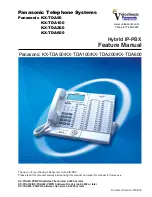 Panasonic KX-TDA600 - Hybrid IP PBX Control Unit Max. 1008... Feature Manual preview