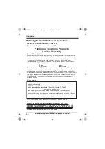 Preview for 42 page of Panasonic KX-TG1221 Operating Instructions Manual