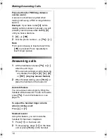 Preview for 12 page of Panasonic KX-TG1831NZ Operating Instructions Manual