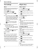 Preview for 20 page of Panasonic KX-TG1850NZ Operating Instructions Manual