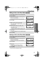 Preview for 37 page of Panasonic KX-tg2248CS Operating Instructions Manual