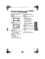 Preview for 39 page of Panasonic KX-TG2258CS Operating Instructions Manual