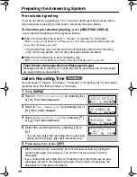 Preview for 20 page of Panasonic KX TG2258PW Operating Instructions Manual