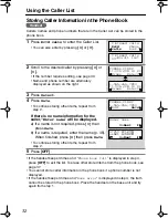 Preview for 32 page of Panasonic KX TG2258PW Operating Instructions Manual