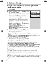 Preview for 44 page of Panasonic KX TG2258PW Operating Instructions Manual