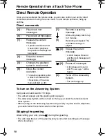 Preview for 50 page of Panasonic KX TG2258PW Operating Instructions Manual