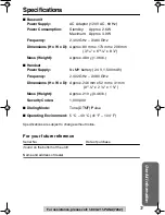 Preview for 71 page of Panasonic KX TG2258PW Operating Instructions Manual