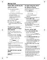 Preview for 22 page of Panasonic KX-TG2336C Operating Instructions Manual