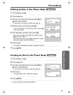 Preview for 37 page of Panasonic KX-TG2336C Operating Instructions Manual