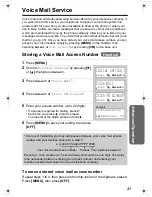 Preview for 43 page of Panasonic KX-TG2336C Operating Instructions Manual