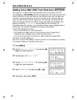 Preview for 44 page of Panasonic KX-TG2336C Operating Instructions Manual