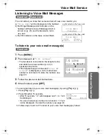 Preview for 45 page of Panasonic KX-TG2336C Operating Instructions Manual