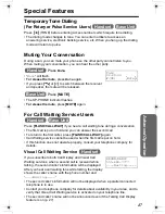 Preview for 47 page of Panasonic KX-TG2336C Operating Instructions Manual