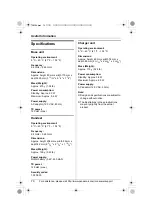 Preview for 70 page of Panasonic KX-TG2388 Operating Instructions Manual