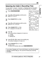 Preview for 27 page of Panasonic KX-TG2481 Operating Instructions Manual