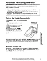 Preview for 53 page of Panasonic KX-TG2481 Operating Instructions Manual