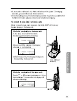 Preview for 23 page of Panasonic KX-TG2550CS Operating Instructions Manual