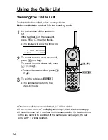 Preview for 24 page of Panasonic KX-TG2550CS Operating Instructions Manual