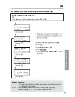 Preview for 25 page of Panasonic KX-TG2550CS Operating Instructions Manual