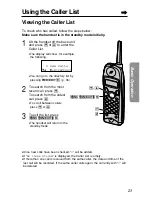 Preview for 23 page of Panasonic KX-TG2551ALS, KX-TG2551NZS Operating Instructions Manual