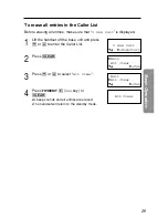 Preview for 29 page of Panasonic KX-TG2551ALS, KX-TG2551NZS Operating Instructions Manual