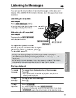 Preview for 57 page of Panasonic KX-TG2583 Operating Instructions Manual