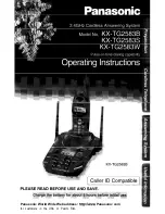 Preview for 1 page of Panasonic KX- TG2583B Operating Instructions Manual