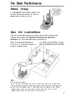 Preview for 3 page of Panasonic KX- TG2583B Operating Instructions Manual