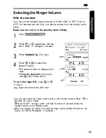 Preview for 17 page of Panasonic KX- TG2583B Operating Instructions Manual