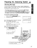 Preview for 19 page of Panasonic KX- TG2583B Operating Instructions Manual