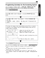 Preview for 21 page of Panasonic KX- TG2583B Operating Instructions Manual