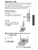 Preview for 31 page of Panasonic KX- TG2583B Operating Instructions Manual